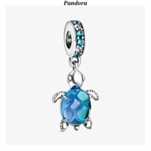 Pandora Murano Glass Sea Turtle Dangle Charm